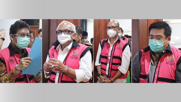 Para tersangka kasus mafia minyak goreng