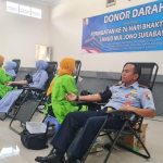Lanud Muljono Surabaya Gelar Donor Darah Hari Bhakti TNI AU ke-76 Tahun 2023