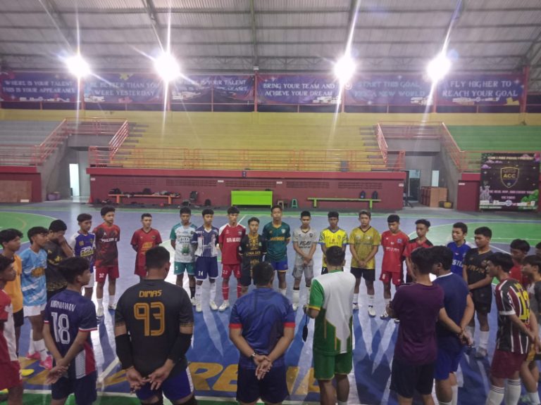 Atlet futsal porprov Kabupaten Mojokerto saat melakukan latihan. (Foto : dok. Askab PSSI Kabupaten Mojokerto)