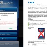 Heboh Muncul Peringatan Virus di BCA Mobile