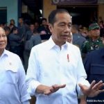 Presiden Jokowi Kunjungi PT Pindad Bersama Prabowo dan Erick Thohir.