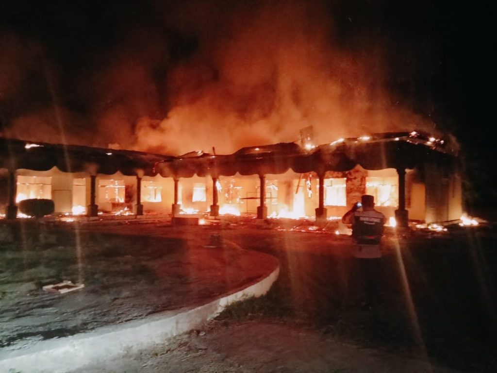 Pondok Pesantren Gontor 8 Aceh terbakar