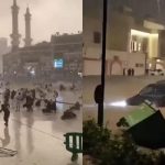 Hujan Badai Melanda Mekkah Arab Saudi, Jamaah Berjatuhan Terseret Angin