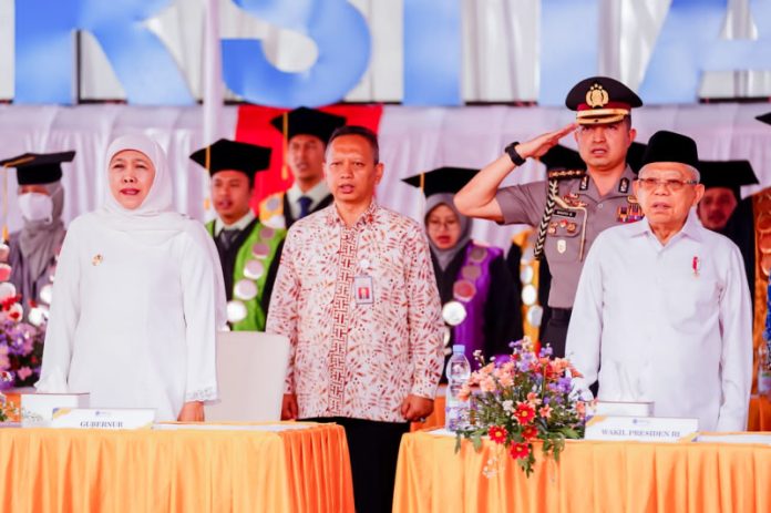 Dampingi Wapres RI di Universitas Wiraraja Sumenep, Gubernur Khofifah : Harap SDM Madura Berdaya Saing Global Dengan Nafas Religiusitas