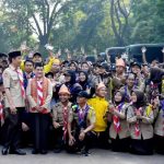 Presiden Jokowi dan Ibu Iriana Tinjau Raimuna Nasional XII