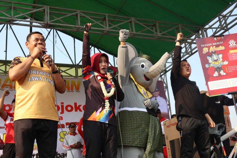 Pemkab Mojokerto Perkenalkan Maskot Si Mada di Ajang Porprov Jatim VIII