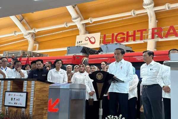 Presiden Jokowi Resmikan LRT Terintegrasi Jabodebek