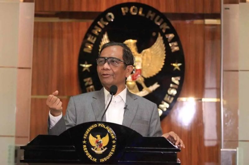 Menteri Koordinator Bidang Politik, Hukum, dan Keamanan (Menko Polhukam), Mahfud MD