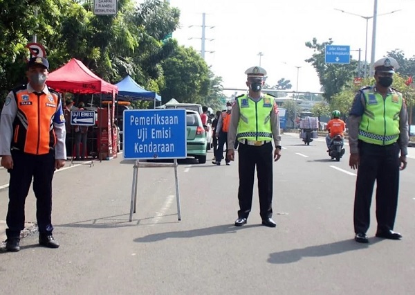 Tilang Uji Emisi Jakarta 2023