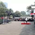Menhan Prabowo Bagikan 100 Motor Trail Listrik untuk TNI-Polri.