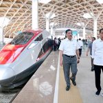 Presiden Jokowi Lakukan Uji Coba Kereta Cepat Jakarta-Bandung