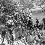 Pertempuran AS dan Jepang di Kepulauan Solomon.