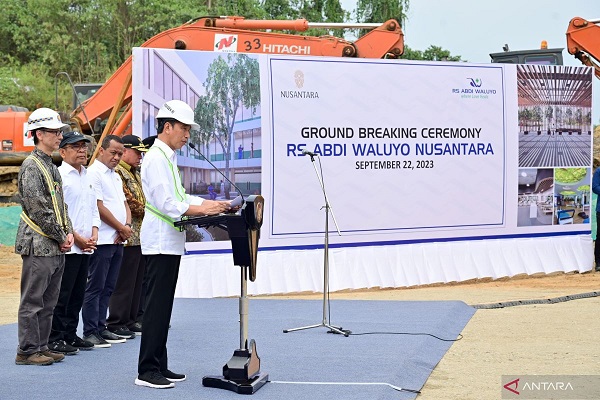 Presiden Jokowi Groundbreaking Pembangunan Rumah Sakit Pertama