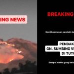 Gunung Sumbing Kebakaran, Semua Jalur Pendakian Ditutup.