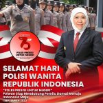 Peringatan HUT Ke-75 Polwan,Gubernur Khofifah: Jadilah Srikandi Polri Hebat dan Pemberani