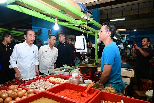 Presiden Jokowi Tinjau Harga Komoditas Pangan