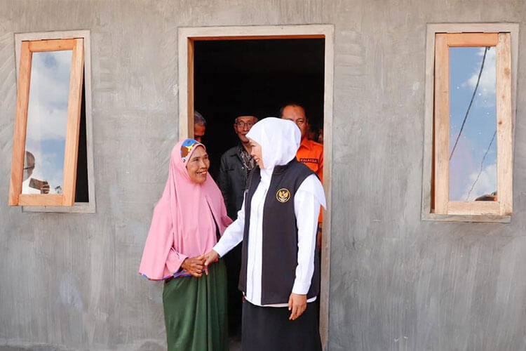 Gubernur Khofifah Resmikan 78 Hunian Tetap Pasca Banjir Bandang di Bondowoso 