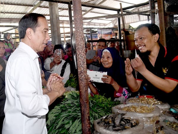 Presiden Jokowi Cek Harga Komoditas Pangan