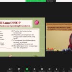 Diana Puspitasari, STP.,MT., Kaprodi Teknologi Industri Pertanian, Fakultas Teknik Universitas Kusuma Wijaya, saat memberikan materi Webinar