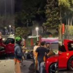 Ferrari Tabrak Lima Kendaraan di Senayan, Diduga Pengemudi Mabuk Pulang Clubbing