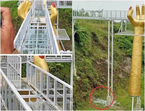Viral Jembatan Kaca di Wisata The Geong Banyumas