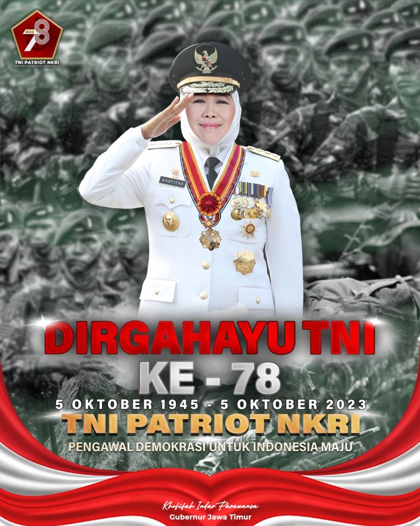 Gubernur Khofifah TNI