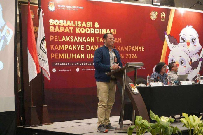 KPU Jatim Gelar Sosialisasi dan Rakor Bersama Stakeholders Jelang Tahapan Kampanye