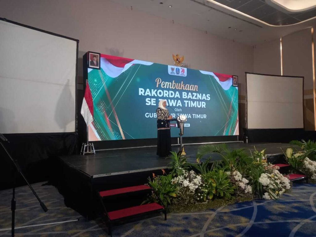 Buka Rakorda Baznas Wilayah Jawa Timur, Gubernur Khofifah Optimis Baznas Jadi Harapan Kehidupan Masyarakat Kecil 