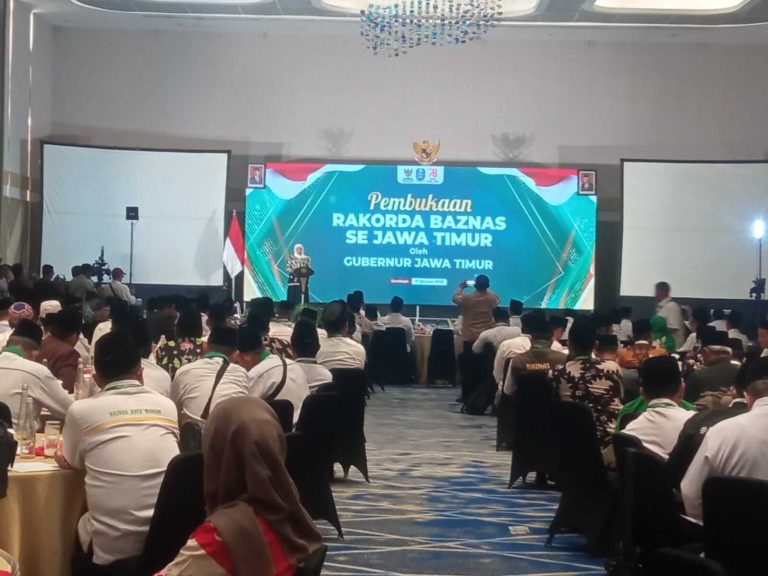 Buka Rakorda Baznas Wilayah Jawa Timur, Gubernur Khofifah Optimis Baznas Jadi Harapan Kehidupan Masyarakat Kecil