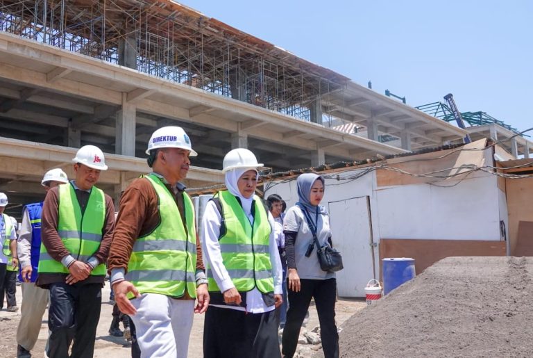 Gubernur Khofifah Tinjau Progres Pembangunan RSUD Mohammad Noer Pamekasan