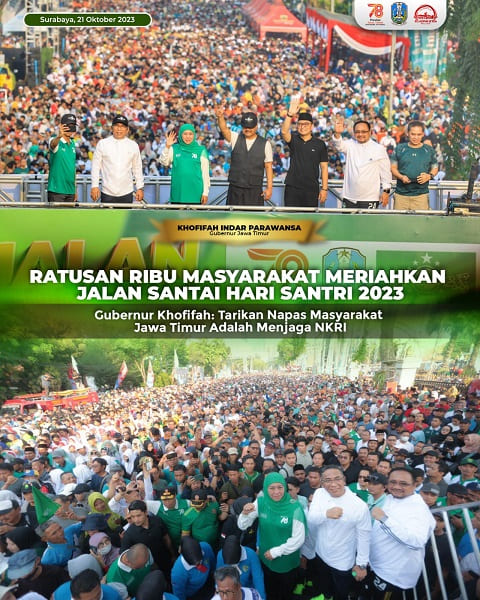 Ratusan Ribu Masyarakat Meriahkan Jalan Santai