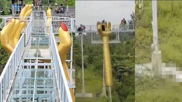 Viral Jembatan Kaca di Wisata The Geong Banyumas