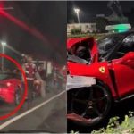 Ferrari Tabrak Lima Kendaraan di Senayan, Diduga Pengemudi Mabuk Pulang Clubbing.