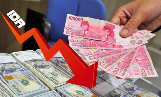Rupiah Anjlok Nyaris Sentuh Rp16.000