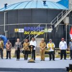 Presiden Jokowi Resmikan Sistem Pengelolaan Limbah Terpusat di Sei Selayur.