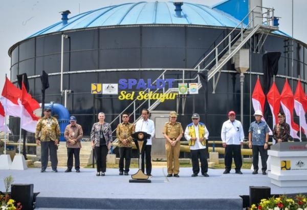 Presiden Jokowi Resmikan Sistem Pengelolaan Limbah Terpusat