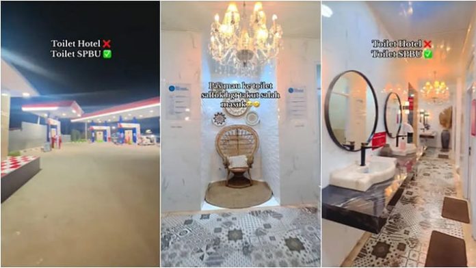 Viral Toilet SPBU Serasa di Hotel Mewah