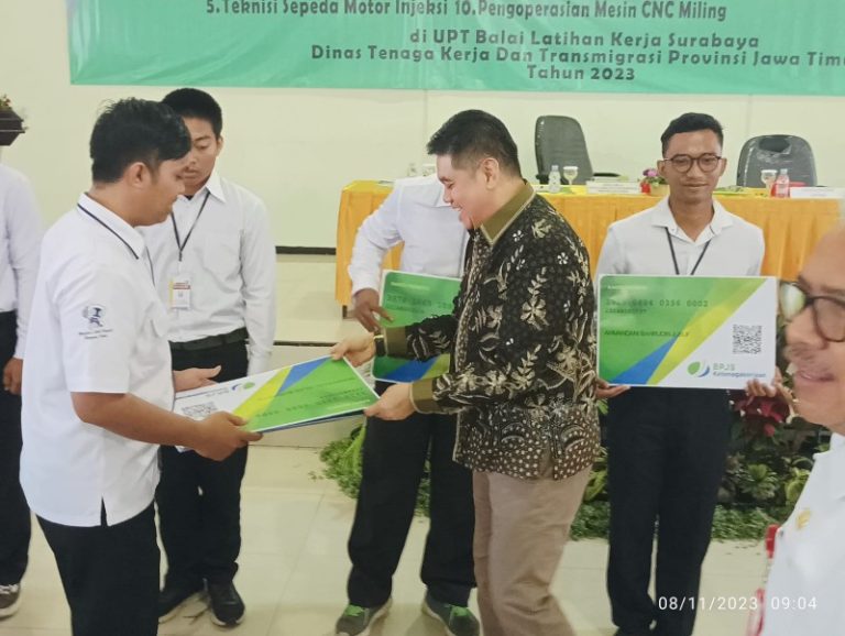 BPJS Ketenagakerjaan Surabaya Darmo Lindungi Peserta Pelatihan UPT BLK