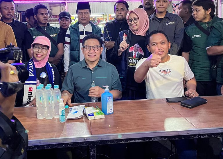 Cak Imin Kampanye Tanpa Anies di Taman Bungkul Surabaya