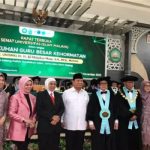 Prabowo Bersama Khofifah Hadiri Pengukuhan Guru Besar Kehormatan Unisma di Malang