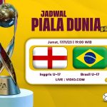 Prediksi Inggris vs Brasil U-17 di Piala Dunia U-17: Susunan Pemain Hingga Live Streaming.
