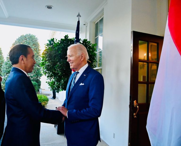 Jokowi disambut Joe Biden