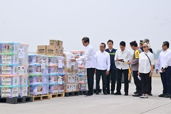 Presiden Jokowi Lepas Bantuan Kemanusiaan
