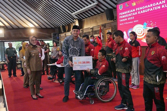 Pemkab Klaten Beri Penghargaan Atlet Berprestasi 2023