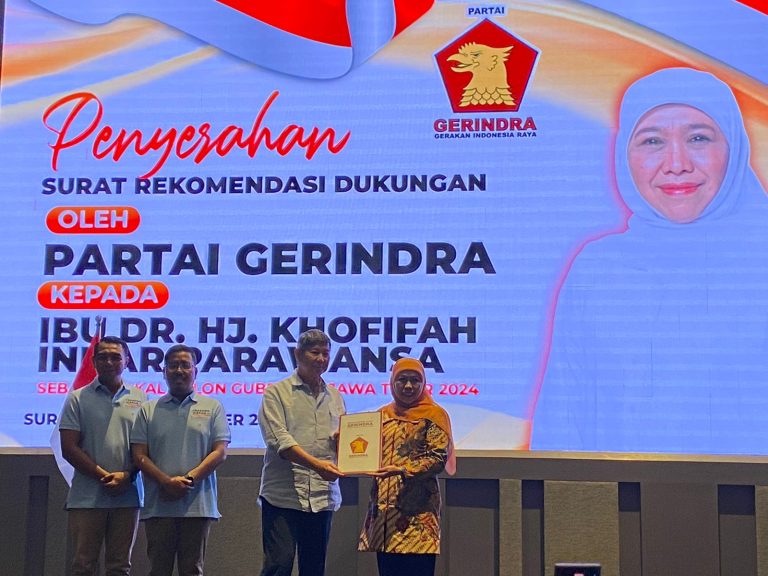 Khofifah Kantongi Rekom dari Gerindra, Sinyal Dukung Prabowo?