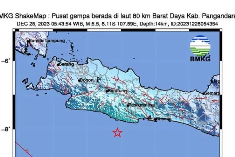 BMKG: Gempa Selatan Jabar Akibat Sesar Dalam Lempeng Eurasia