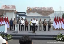 Presiden Jokowi Resmikan Stasiun Pompa Ancol Sentiong