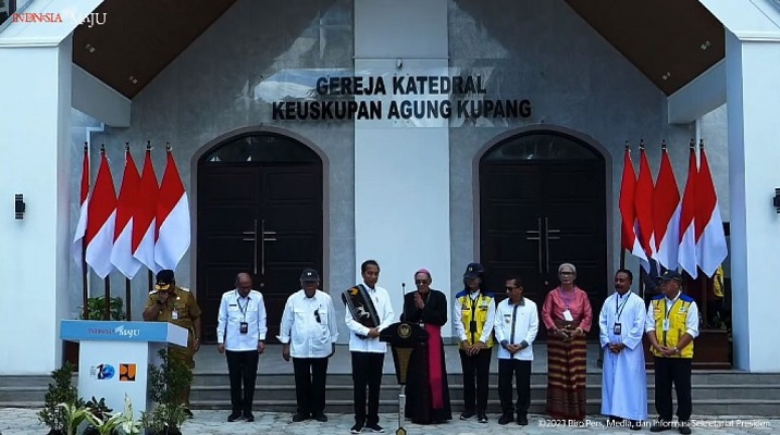 Presiden Jokowi Resmikan Gereja Katedral Kupang