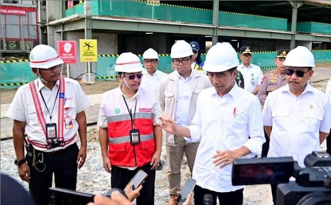 Presiden Jokowi Tinjau Progres Pembangunan Hotel Nusantara