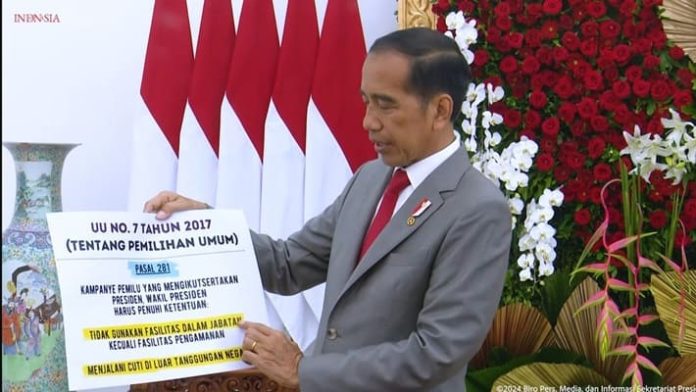 Presiden Jokowi Tegaskan Aturan Kampanye